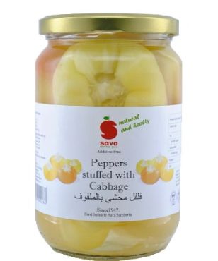 Sava Pickled Peppers Stuffed With Cabbage, 720 ml